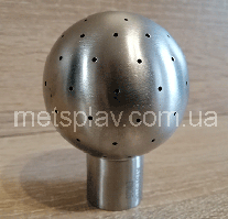 Миюча головка стаціонарна нержавіюча 64х40,3х2,8 AISI 304