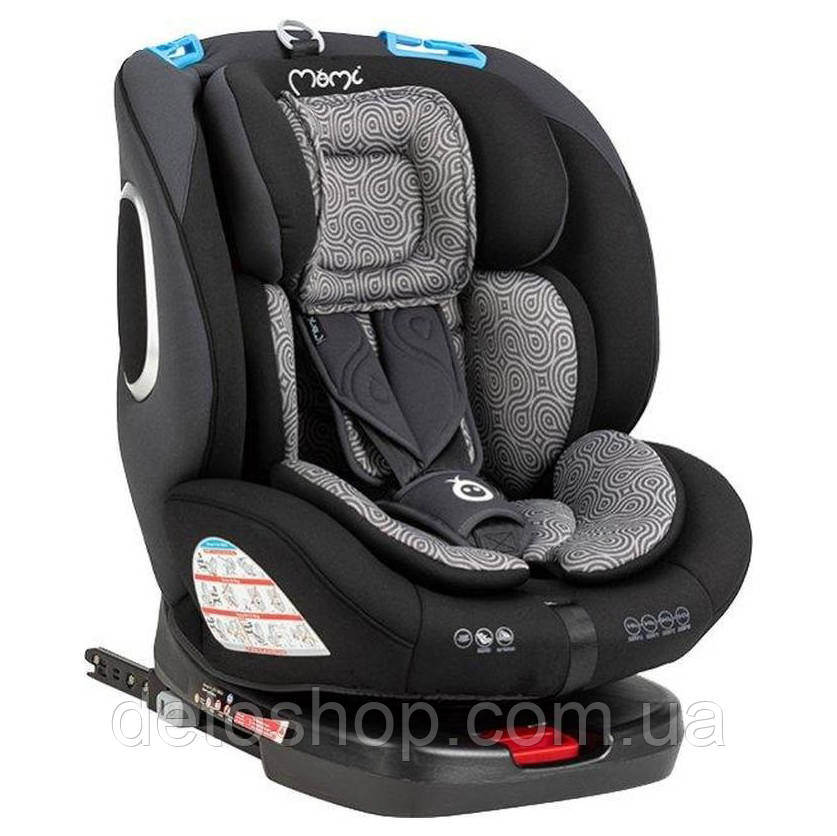 Автокрісло дитяче MoMi Tordi (0-36кг) black Чорний