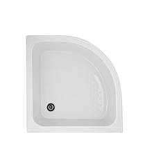 Душовий піддон 80*80*26 см напівкруглий з панеллю і ніжками Lidz KAPIELKA (Польща), фото 3