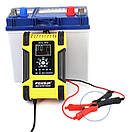 Імпульсний зарядний пристрій Foxsur 12V 12А-24V 6 для автомобіля,Автоматичний зарядний пристрій для АКБ, фото 2