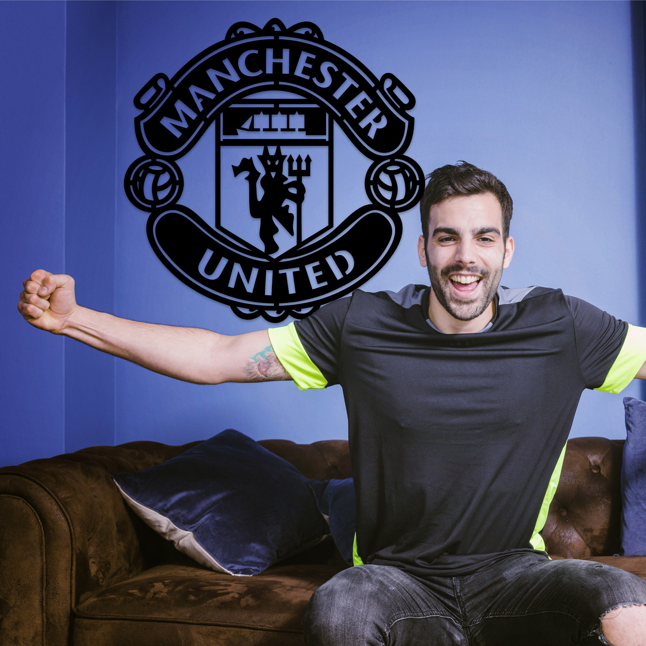 Панно декоративна картина на стіну Manchester United 600х593 acr-p000087