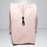 Прозора косметичка з ручками Washbag великий рожевий розмір L, фото 3