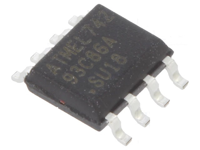 Пам'ять послідовна EEPROM 1 Мбіт Atmel AT93C86A-10SU-2.7 SOP8, фото 1