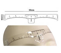 Линейка для коррекции бровей на клейкой основе 1 шт.