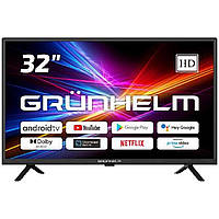 Телевізор Grunhelm 32, Google Android TV 11.0 - 32H300-GA11 T2 SMART TV, G7W, color box