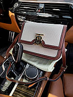 Женская сумка клатч Burberry (белая) art0307 подарочная очень красивая стильная сумочка для девушки