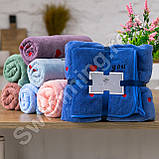 Подарунковий набір рушників із мікрофібри лазня + обличчя Сердечка, фото 2