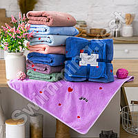 Подарунковий набір рушників із мікрофібри лазня + обличчя Сердечка