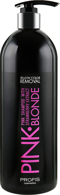 Шампунь рожевий з екстрактом полуниці Pink Blond Profis, 1000 мл, фото 1