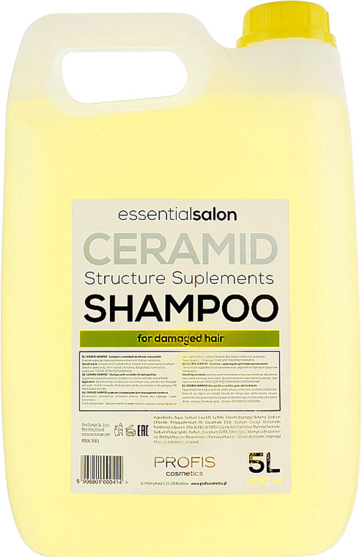 Шампунь для пошкодженого волосся Ceramid Profis, 5000 мл, фото 1