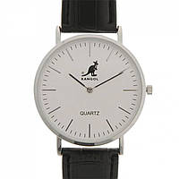 Годинники Kangol Quartz Stitched Strap Watch Silver/ Black, оригінал. Доставка з США/ЄС протягом 14 днів