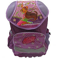 Рюкзак школьный для девочки портфель в школу "Winx-2", уплотненная спинка, пластиковый поддон, светоотраж.