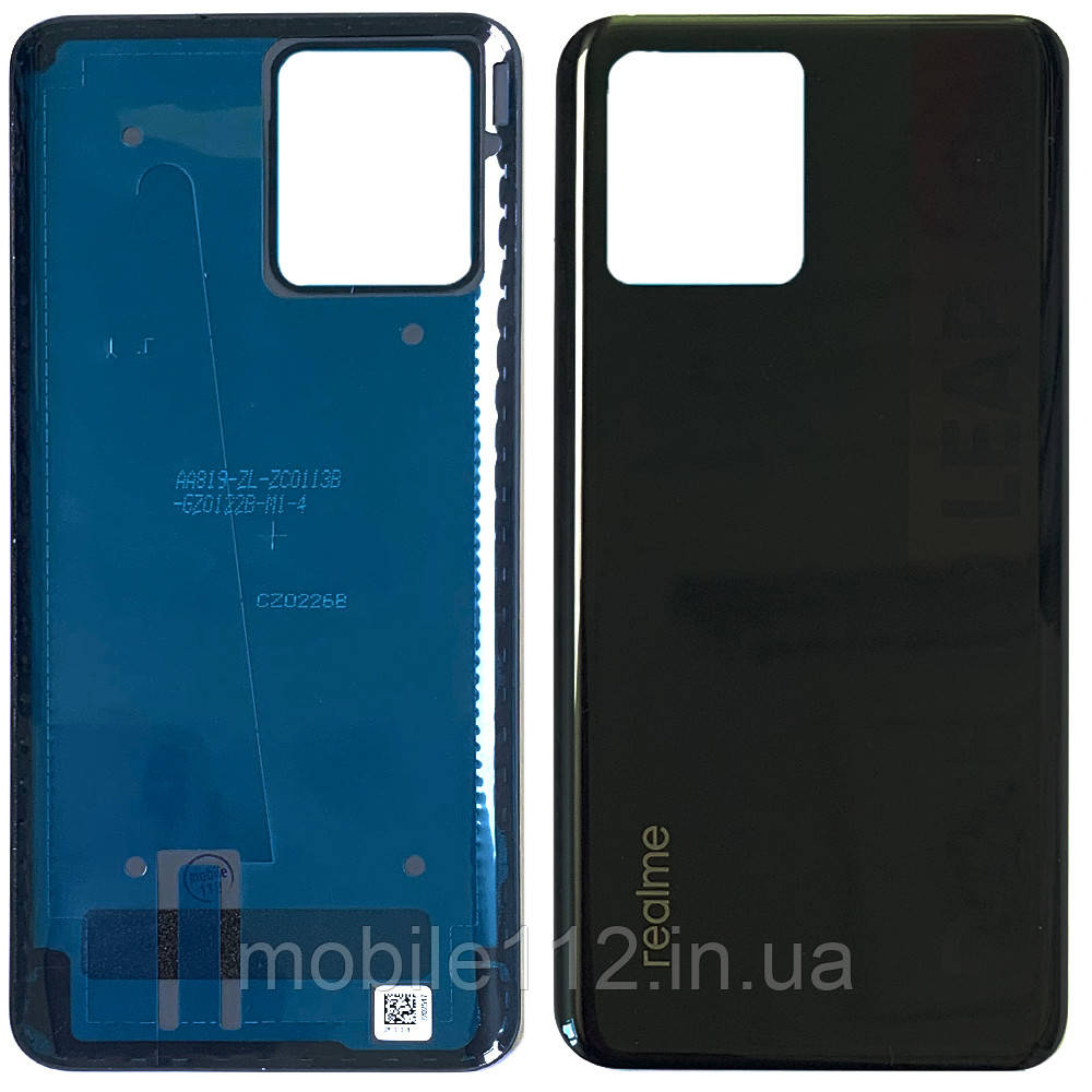 Задня кришка Realme 8 4G RMX3085 чорна оригінал Китай