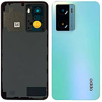 Задня кришка Oppo A57s CPH2385 блакитна оригінал Китай зі склом камери