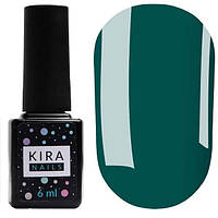 Гель-лак Kira Nails №079 (насыщенный зеленый, эмаль), 6 мл