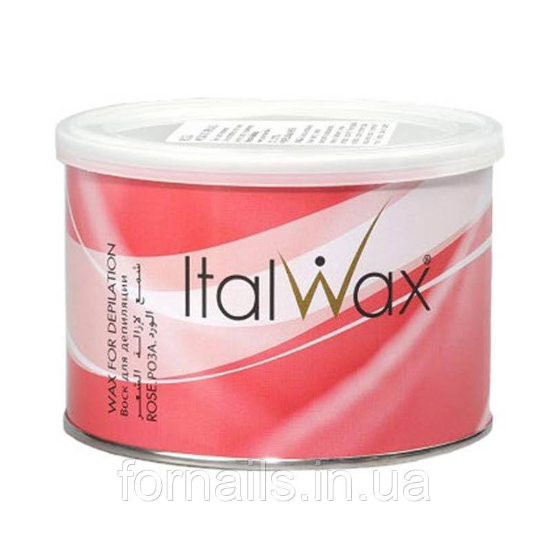 ItalWax Віск для депіляції у банці, рожевий, 400 мл