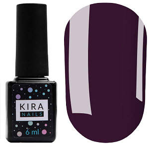 Гель-лак Kira Nails №153 (темний баклажан, емаль), 6 мл