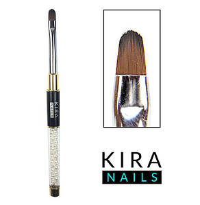 Пензлик Kira Nails Gel oval 6 (Nylon)