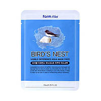 Тканинна маска з екстрактом ластівчиного гнізда Farmstay Visible Difference Sheet Birds Nest Aqua Mask