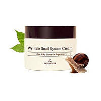 Антивіковий равликовий крем для обличчя The Skin House Wrinkle Snail System Cream, 50 мл