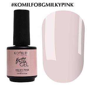 Komilfo Bottle Gel Milky Pink з пензликом, 15 мл
