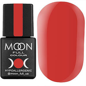 Гель-лак MOON FULL color Gel polish №115 (рожево-червоний, емаль), 8 мл