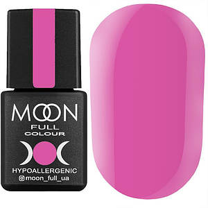 Гель-лак MOON FULL color Gel polish №118 (неоново-рожевий, емаль), 8 мл