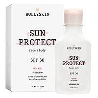 Сонцезахисний крем для обличчя і тіла Hollyskin Sun Protect SPF 30 100 мл