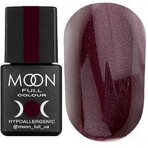 Гель-лак MOON FULL color Gel polish №145 (баклажановий, мікроблеск), 8 мл