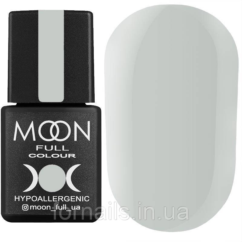 Гель-лак MOON FULL color Gel polish №147 (сіро-блакитний, емаль), 8 мл