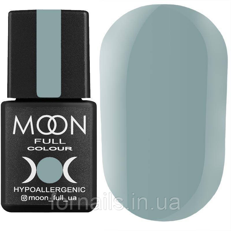 Гель-лак MOON FULL color Gel polish №150 (світло-сірий з блакитним відтінком, емаль), 8 мл