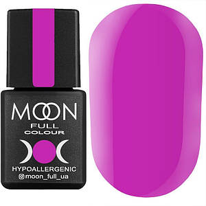 Гель-лак MOON FULL color Gel polish №163 (яскраво-бузковий, емаль), 8 мл