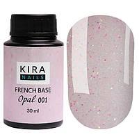 Kira Nails French Base Opal 001(опал), 30 мл