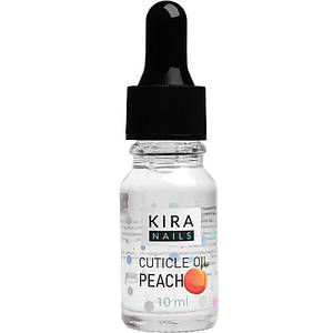 Kira Nails Cuticle Oil Peach - масло для кутикули з піпеткою, персик, 10 мл