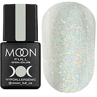 Гель-лак MOON FULL Opal color Gel polish №502 (бесцветный полупрозрачный с мелким разноцветным шиммер), 8 мл