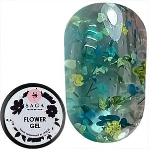 Гель SAGA Flower Fairy Gel №10 із сухоцвітами, 5 мл