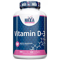 Vitamin D-3 400 IU Haya Labs (250 капсул)