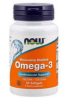 Рыбий жир NOW Foods OMEGA 3 30 капсул