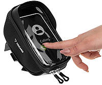 ISO TRADE 14206 Велосумка на кермо руль велосипедна сумка для велосипеда рама телефон смартфон до 6.5" водонепроникна 1.5 л ПОЛЬЩА