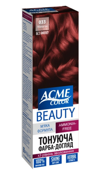 Фарба-гель для волосся Б'юті ACME-COLOR 033 Махагон (4820000300230)