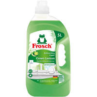 Средство для ручного мытья посуды Frosch Зеленый лимон 5 л (4001499115585/4009175956156) - Вища Якість та