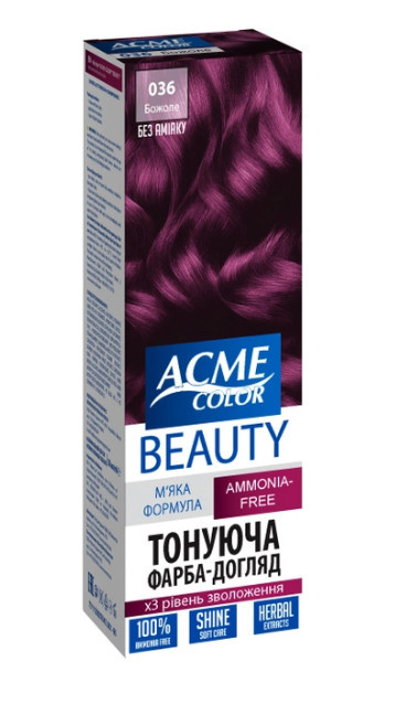Фарба-гель  для волосся Б'юті  ACME-COLOR  036 Божоле (4820000300223), фото 1