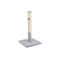 Дряпка-стовпчик для кота Природа «Д01» (сіра) 37x37x67 см