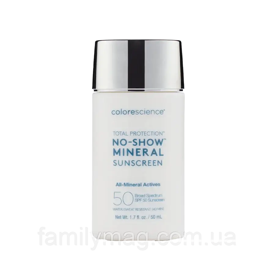 Прозорий сонцезахисний крем No-Show Mineral Sunscreen SPF 50 Colorescience 50 мл