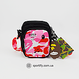 Месенджер bape барсетка bathing ape сумка через плече бейп бананка, фото 4