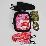 Месенджер bape барсетка bathing ape сумка через плече бейп бананка, фото 3