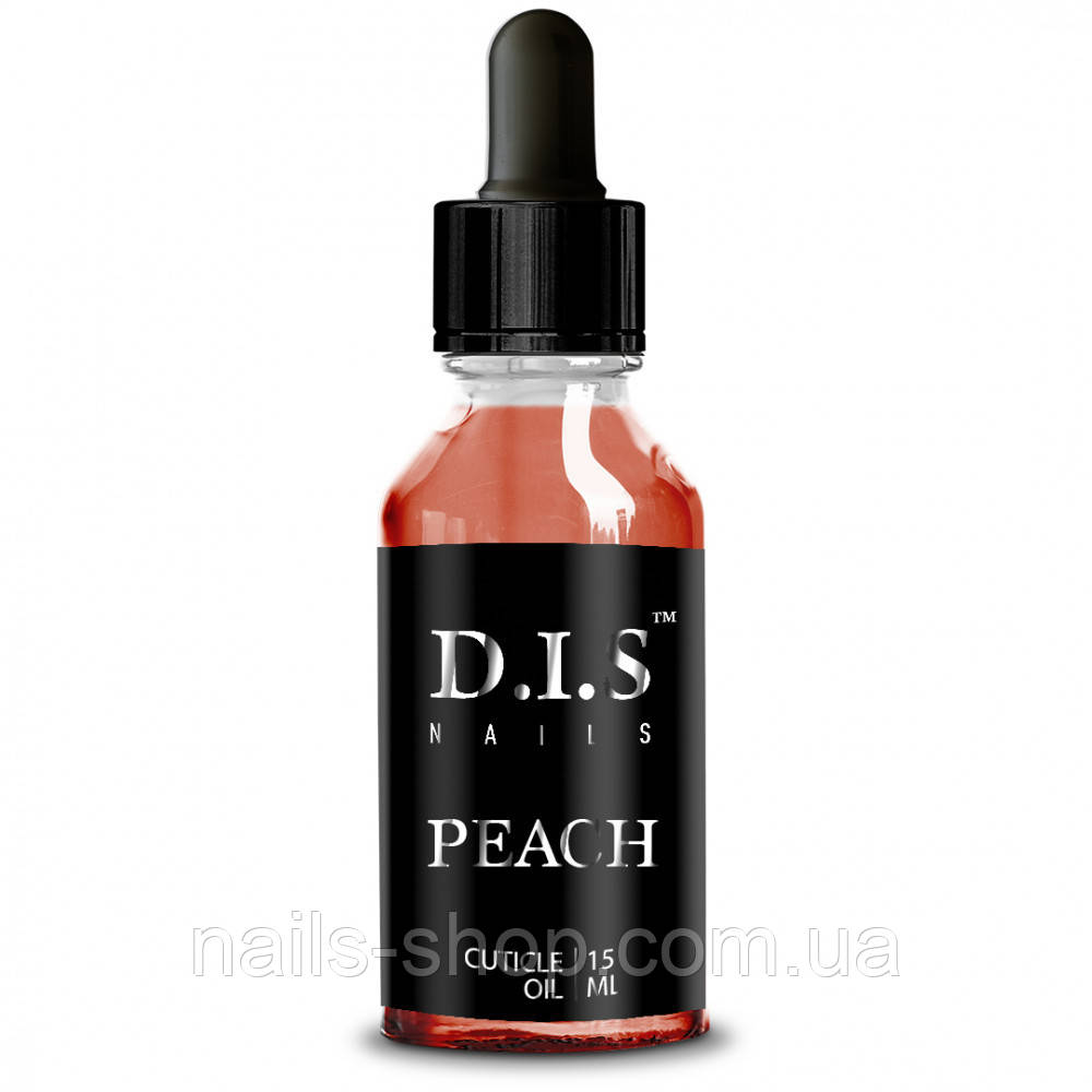 Олія для кутикули DIS "Peach" персик, 15 мл