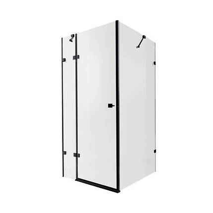 Душова кабіна Qtap Capricorn BLA1099SC6 90x90 см, скло Clear 6 мм, покриття CalcLess без піддона, фото 2
