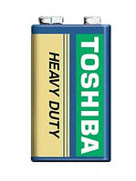 Батарейка крона Toshiba 9V cолевая 6F22 HEAVY DUTY 1206