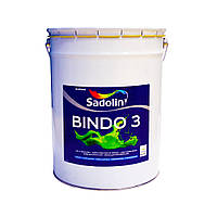 Латексная краска Sadolin Bindo 3 для стен и потолка, белая, BW, 20 л.